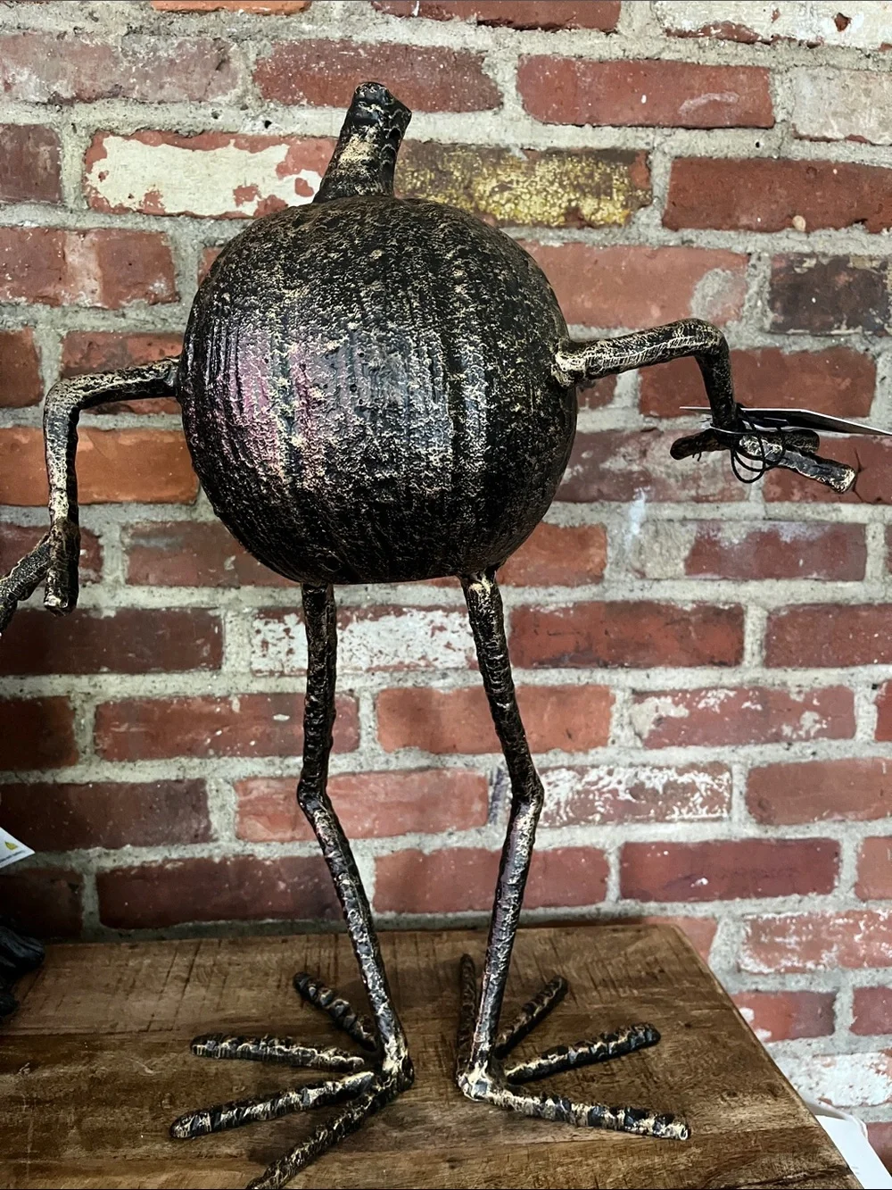 Christian Siriano Metallic Black and Gold Pumpkin Figure